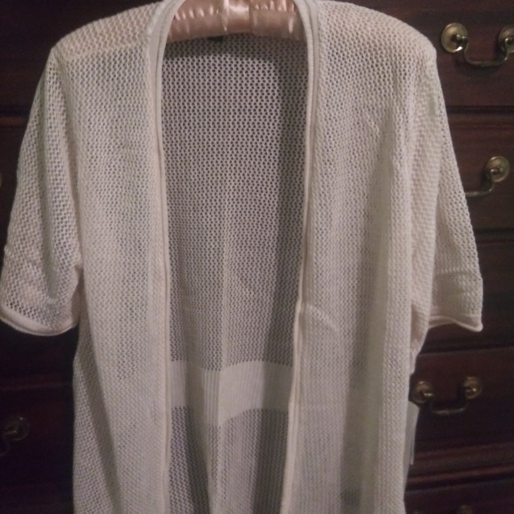 NWT Fine Netting Fly Away Cardigan